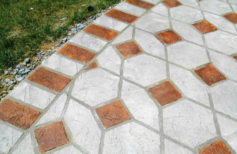 Ellicott City MD Stenciled Concrete Patio