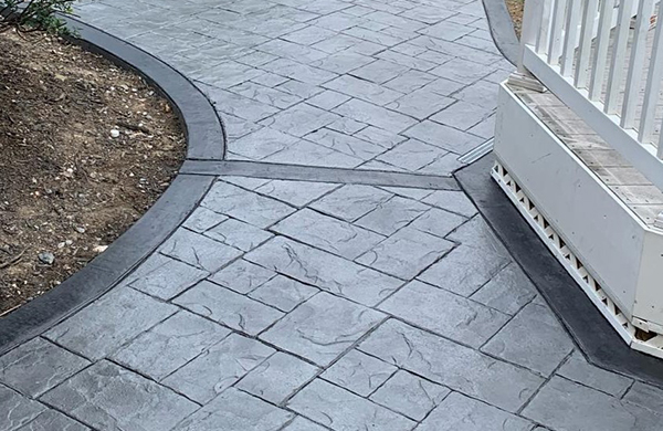 Stamped Concrete Walkway