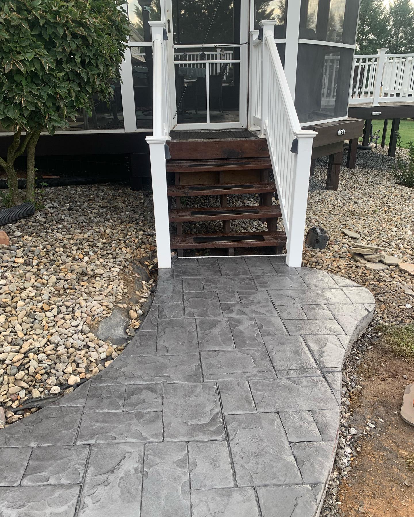 Walkway Stamped Concrete Maryland 4